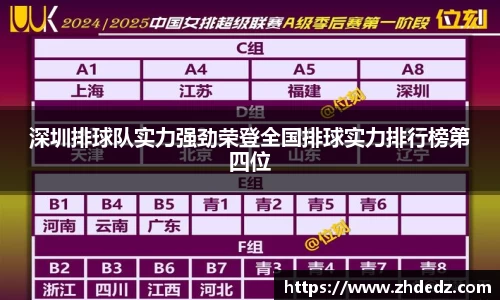 深圳排球队实力强劲荣登全国排球实力排行榜第四位