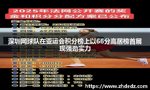 深圳网球队在亚运会积分榜上以66分高居榜首展现强劲实力